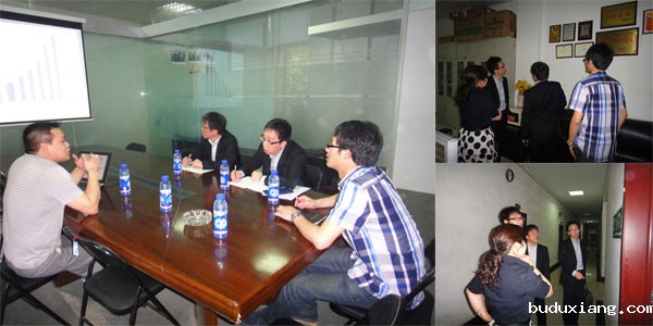 日本明电舍隈本武敏部长及上海商贸王问樵经理来我司考查